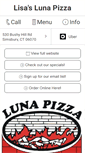 Mobile Screenshot of lunapizzasimsbury.com